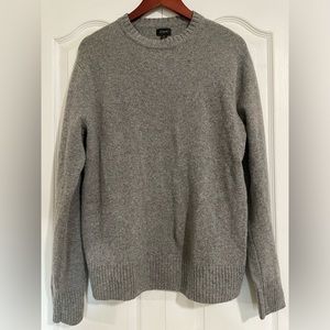 Men’s Merino Wool/Polyamide Blend Light Gray J. Crew Sweater
